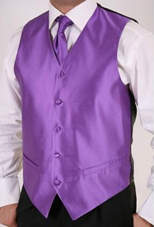 Mensusa Products Men's Purple 2piece Vest Set