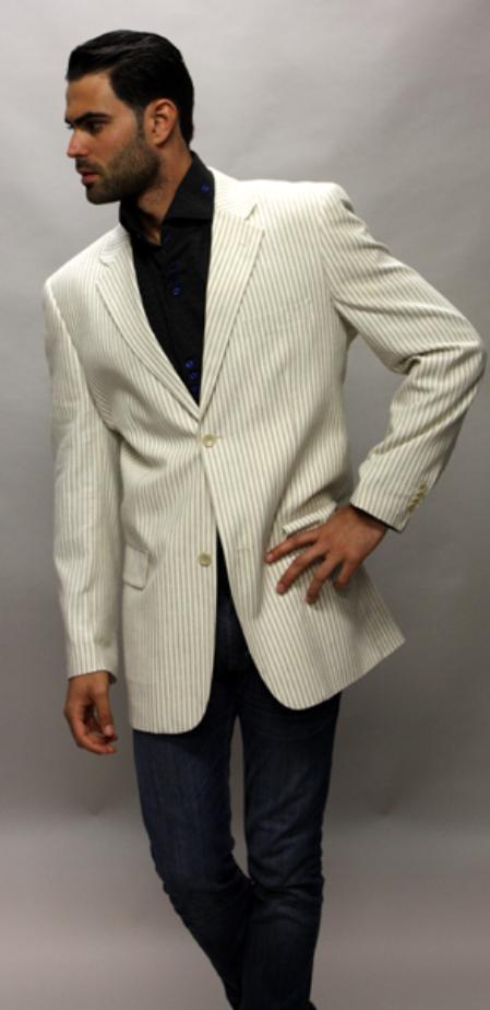 Mensusa Products Beige 1 Linen Sport Coat 2 Button a Must Have Jacket