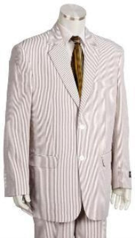 Fashion 3 Piece Seersucker Suit Available in Mens and Boys Size
