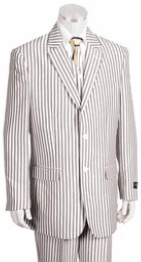 Mensusa Products 2 Button Jacket Pleated Pants Pronounce Pinstripe