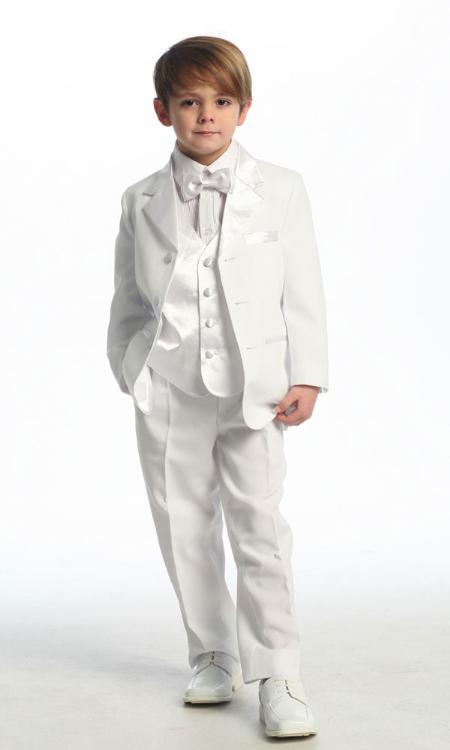 Mensusa Products White Single Breasted Tuxedo with Vest