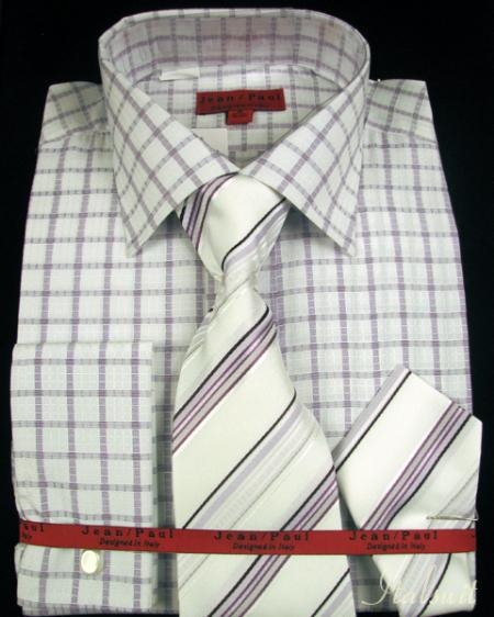 Mensusa Products Lavender Shirt Tie and Hankie Set
