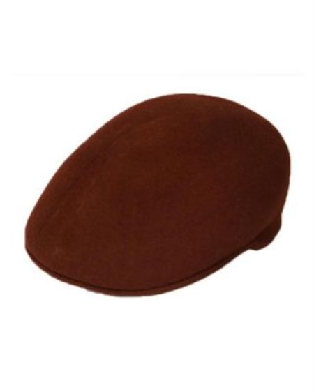 Mensusa Products Men's Dark Brown English Cap Hat
