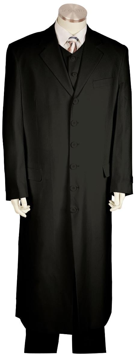 Mensusa Products Mens Fashionable Zoot Suit Black