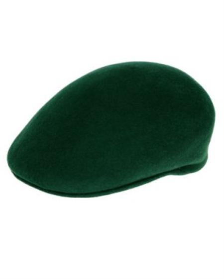 Mensusa Products Men's Hunter Green English Cap Hat