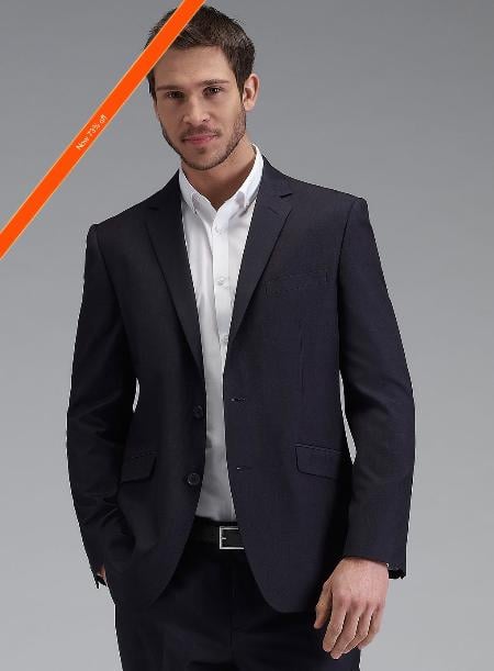 Mensusa Products Men's Navy Tonic Slim Fit Suit 2Button