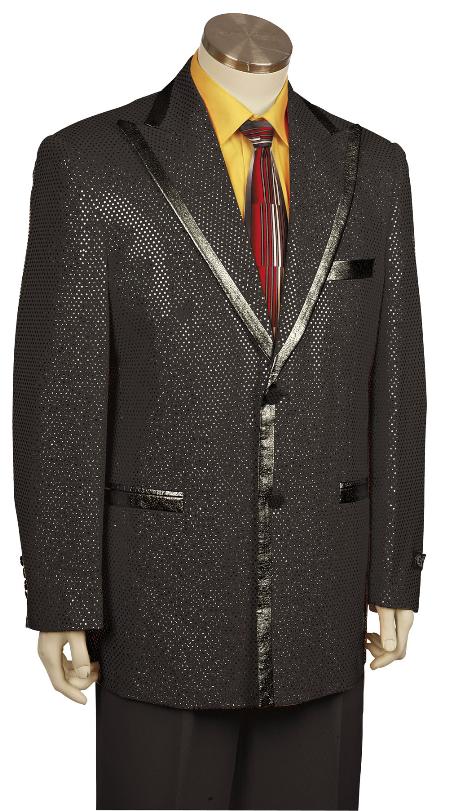 Mensusa Products Mens Stylish Zoot Suit Black