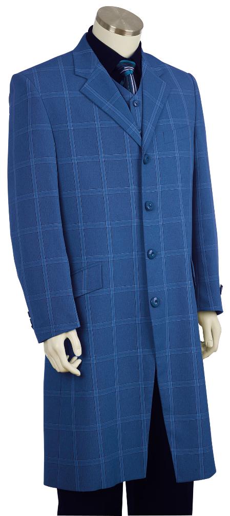 Mensusa Products Mens Stylish Zoot Suit Royal