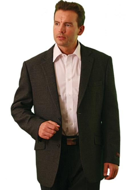 Mensusa Products wool Two Button Blazer Black