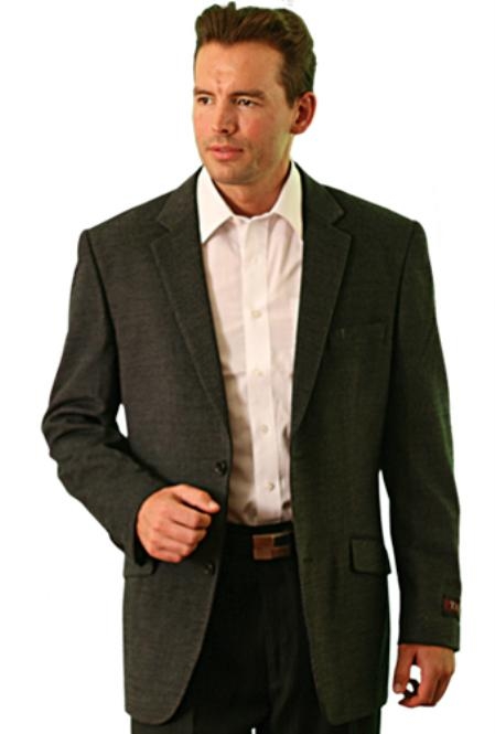 Mensusa Products wool Two Button Blazer Charcoal