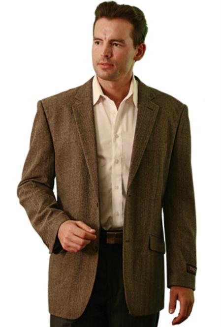 Mensusa Products wool Two Button Blazer Taupe