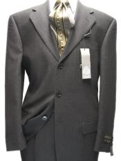 SKU M29 Mens Charcoal Gray 100 Wool 3 Buttons Super 120s Suit 99