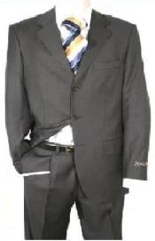 SKU KY93  Mens Charcoal Gray 80 Wool 20Rayon Discount Cheap Suit 79