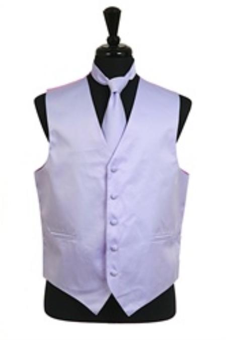 Mensusa Products Vest Tie Set Lavender