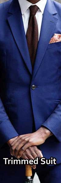 BLUE Trimmed Suit