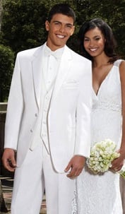 All White Prom Suit