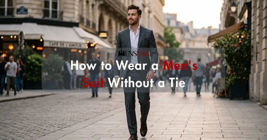 Men's Suit Without a Tie