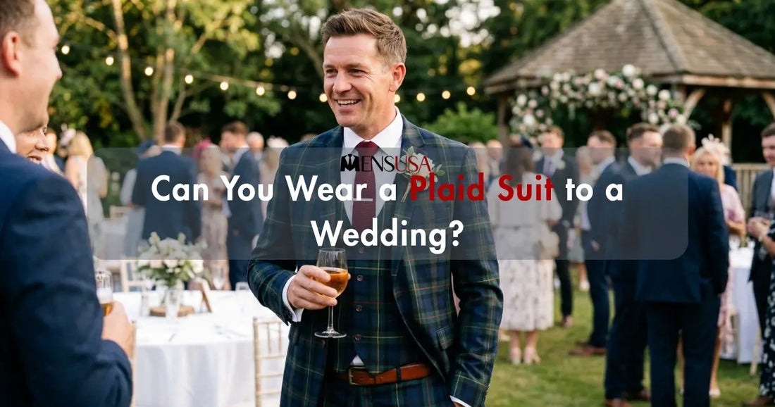 Plaid Suit to a Wedding
