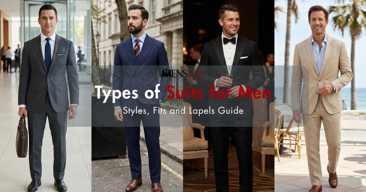 Types of Suits for Men | Styles, Fits and Lapels Guide — MensUSA