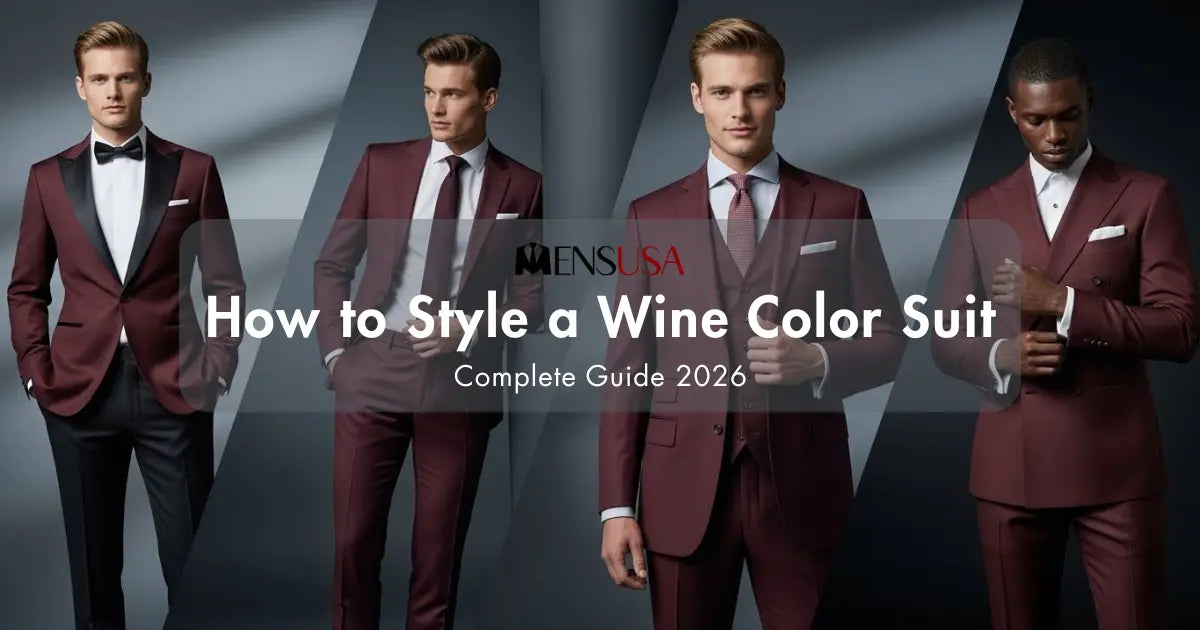 How to Style a Wine Color Suit
