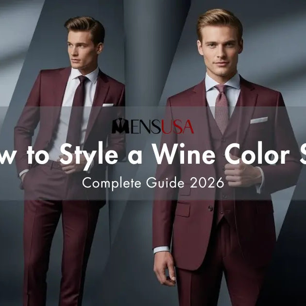 How to Style a Wine Color Suit