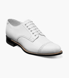 Stacy Adams MADISON Cap Toe Oxford White by Stacy Adams Shoes