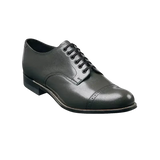 Men's Gray Stacy Adams Madison Cap Toe Lace-Up Leather Dress Shoes