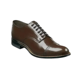 Men's Brown Stacy Adams Madison Cap Toe Lace-Up Leather Dress Shoes