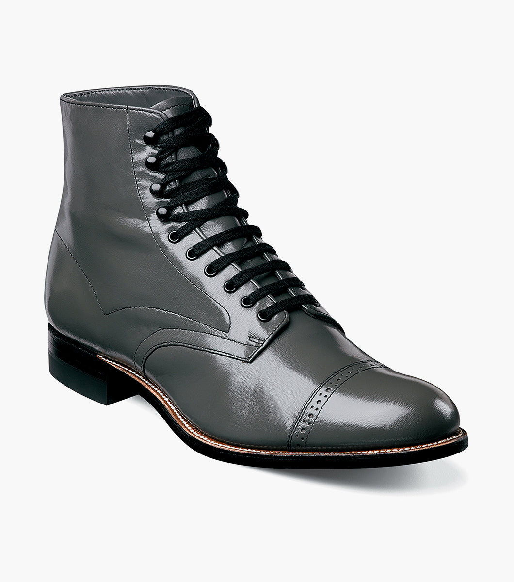 Stacy Adams MADISON Cap Toe Boot Steel Gray by Stacy Adams Shoes