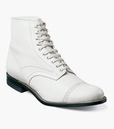 Stacy Adams MADISON Cap Toe Boot White by Stacy Adams Shoes