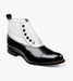 Stacy Adams MADISON Spectator Spat Cap Toe Boot Black w/White by Stacy Adams Shoes