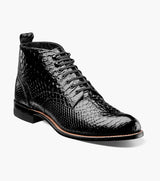 Stacy Adams MADISON Anaconda Plain Toe Boot Black by Stacy Adams Shoes
