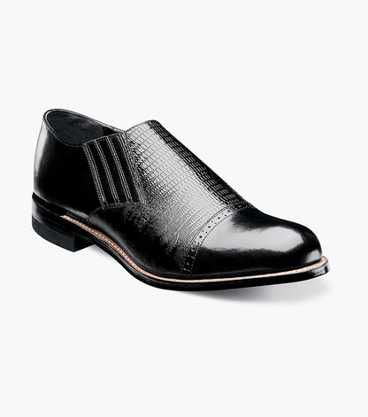 Stacy Adams MADISON Cap Toe Slip On Black by Stacy Adams Shoes