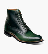 Stacy Adams MADISON Cap Toe Lace Up Boot Green by Stacy Adams Shoes