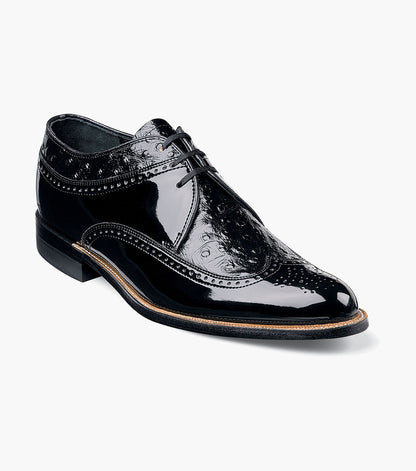Stacy Adams DAYTON Ostrich Wingtip Oxford Black by Stacy Adams Shoes