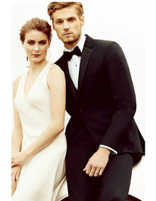 Men's Classic Black Designer Wedding Tuxedo