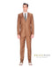 Cognac Slim Wedding Suit