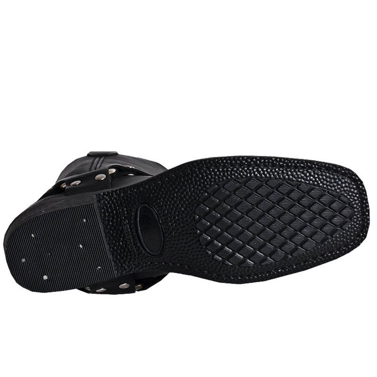 Dingo Black Womens Leather Motor Cycle Boots - Image 2