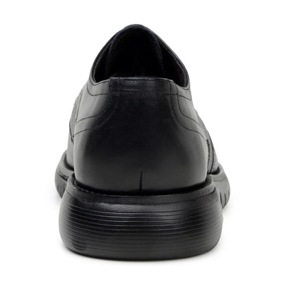 Men's Belvedere Enzo Nappa Leather Casual Wingtip Dress Shoe in Black