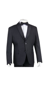 Boys' Black 4-Piece Tuxedo Set