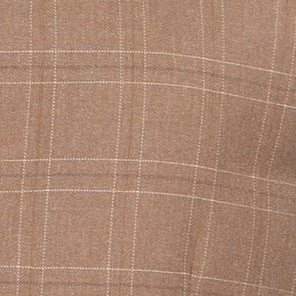 Men's Toast Windowpane Three Piece Suit