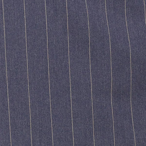 Men's Denim Blue Pinstripe Double Breasted Suit