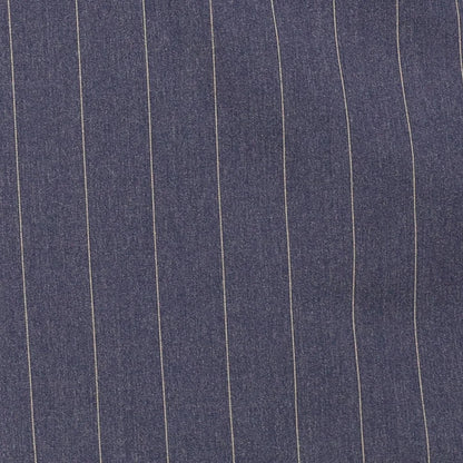 Men's Denim Blue Pinstripe Double Breasted Suit