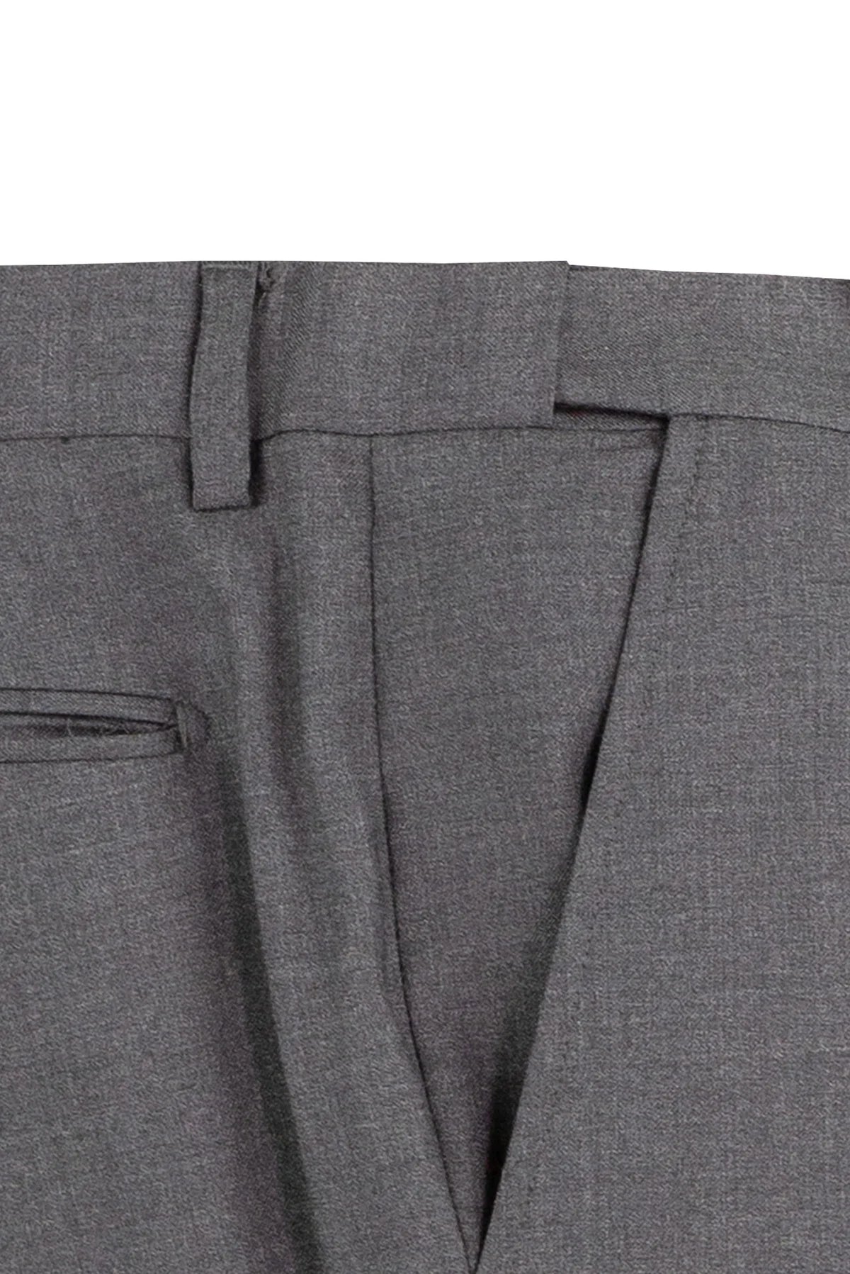 Men's Charcoal Adjustable Waist Two Piece Suit