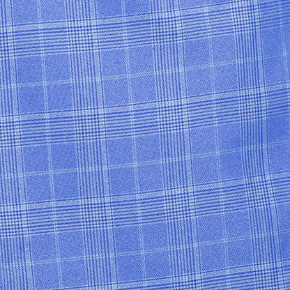 Men's Nautic Blue Glen Plaid Double Breasted Two Piece Suit