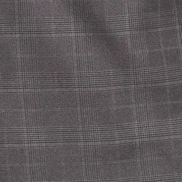 Men's Charcoal Glen Plaid Double Breasted Two Piece Suit
