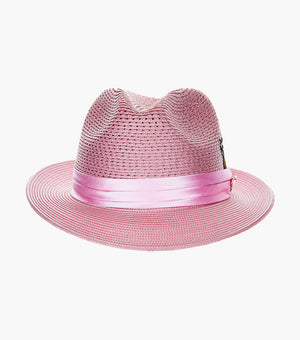 DUBLIN FEDORA Poly Braided Pinch Front Hat