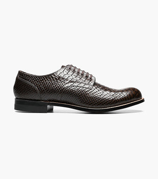 Stacy Adams MADISON Anaconda Plain Toe Oxford Brown by Stacy Adams Shoes