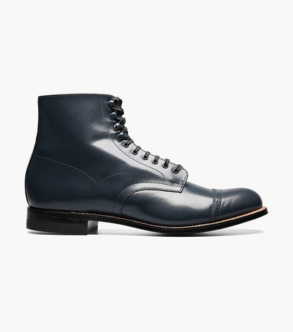 Stacy Adams MADISON Cap Toe Boot Navy by Stacy Adams Shoes
