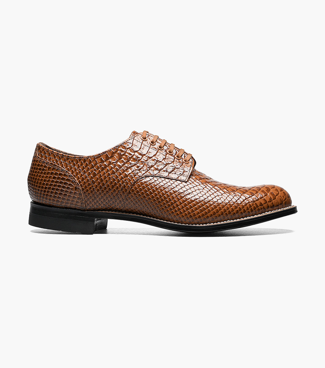 Stacy Adams MADISON Anaconda Plain Toe Oxford Tan by Stacy Adams Shoes